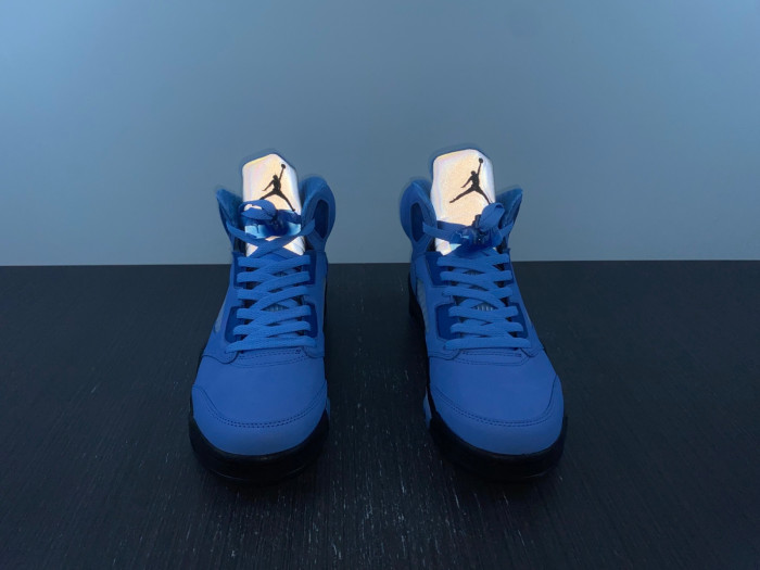 air jordan 5 “unc” university blue/black-white dv1310-401