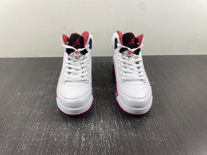 air jordan 5 retro fire red black tongue 136027-120