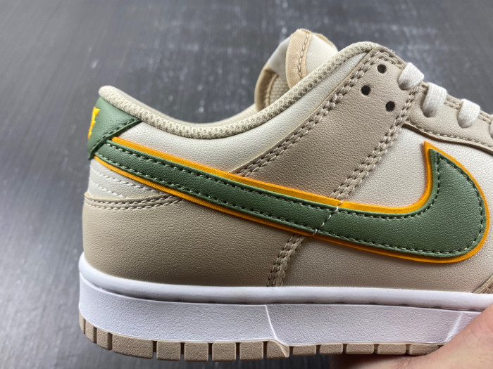 nike dunk low pale ivory oil green fq6869-131