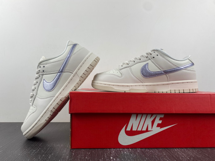 nike dunk low ess sail oxygen purple (women