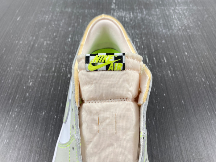 air jordan 1 retro low white ghost green black dm7837-103