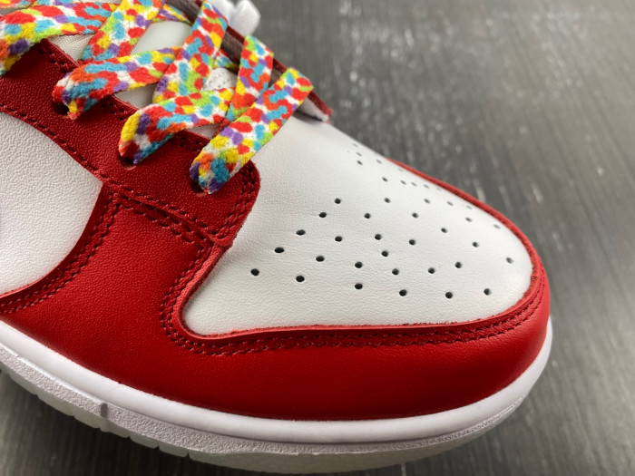 lebron james x nike dunk low “fruity pebbles” dh8009-600