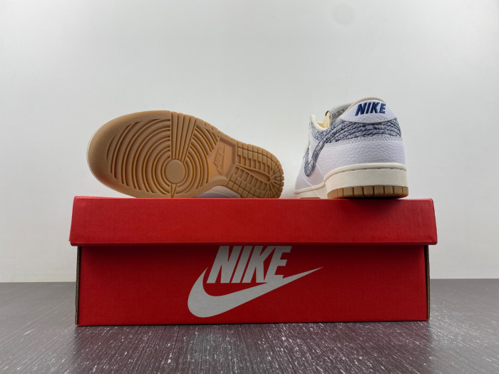 nike dunk low new americana washed denim fn6881-100