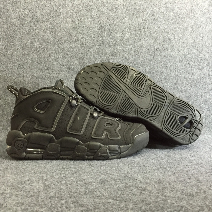 nike air more uptempo triple black 414962-004