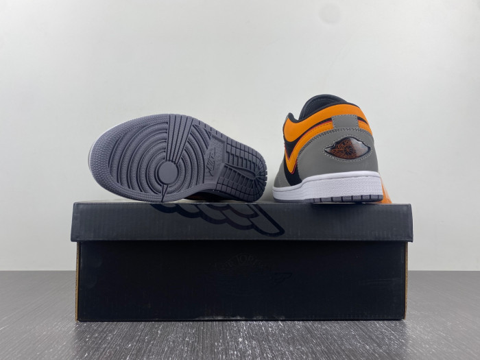 air jordan 1 low highlighted with vivid orange fn7308-008