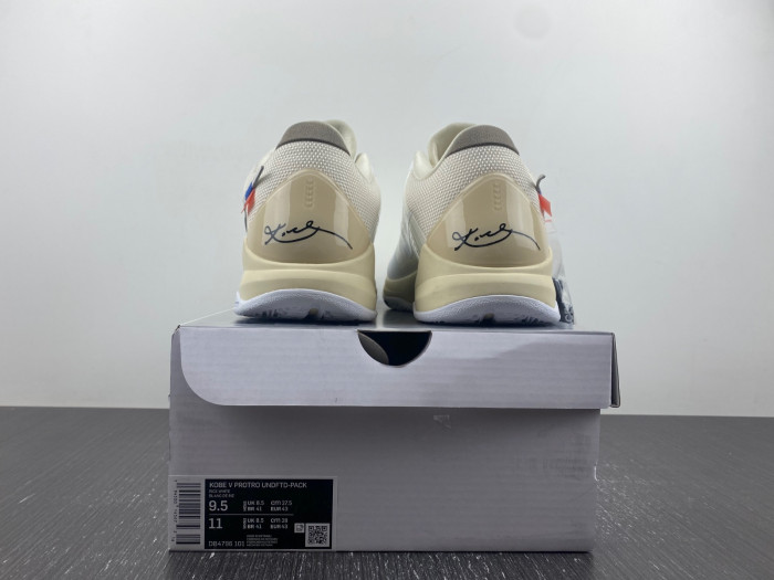 nike kobe 5 protro undefeated rice whiten kb5-0615