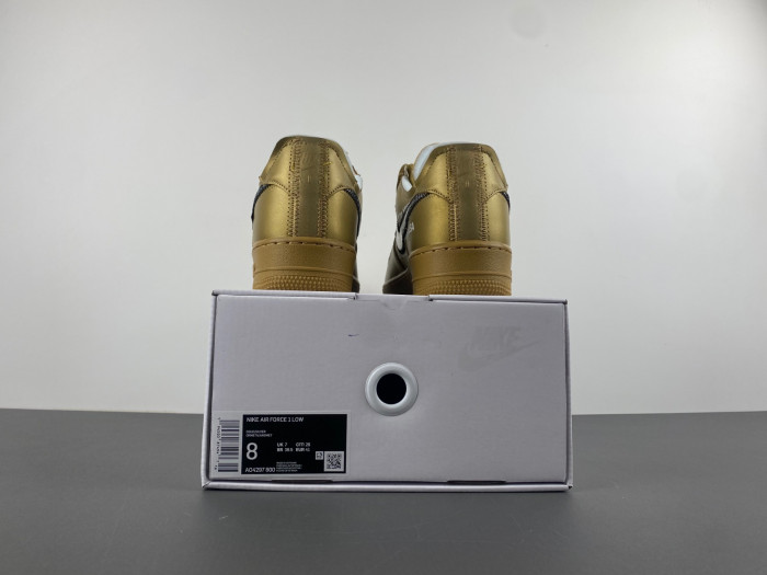 nike off-w x air force 1 low gold ao4297-800