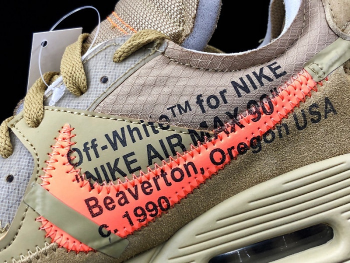 ow nike air max 90 desert ore aa7293-200