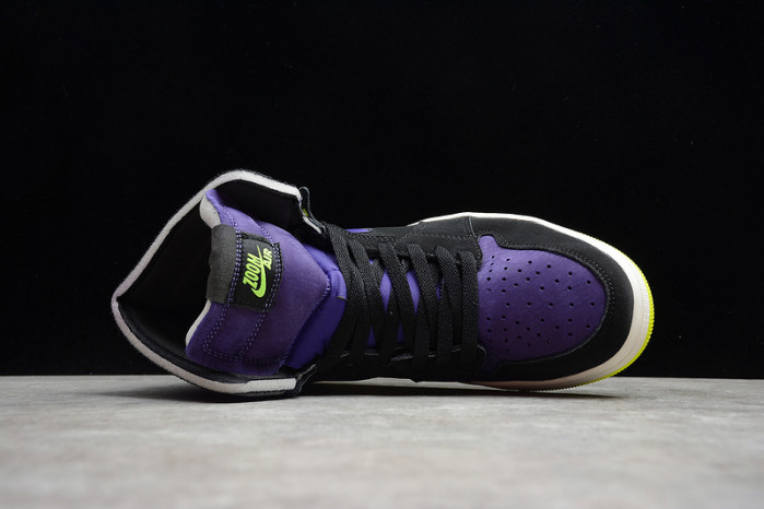 air jordan 1 high zoom air cmft black court purple lemon venom ct0979-001