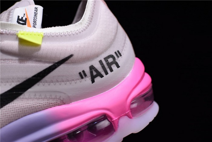 ow nike air max 97 rose aj4585-600