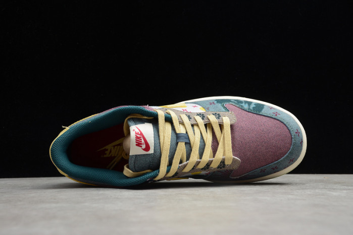 nike dunk low lemon wash multi-color cz9747-900