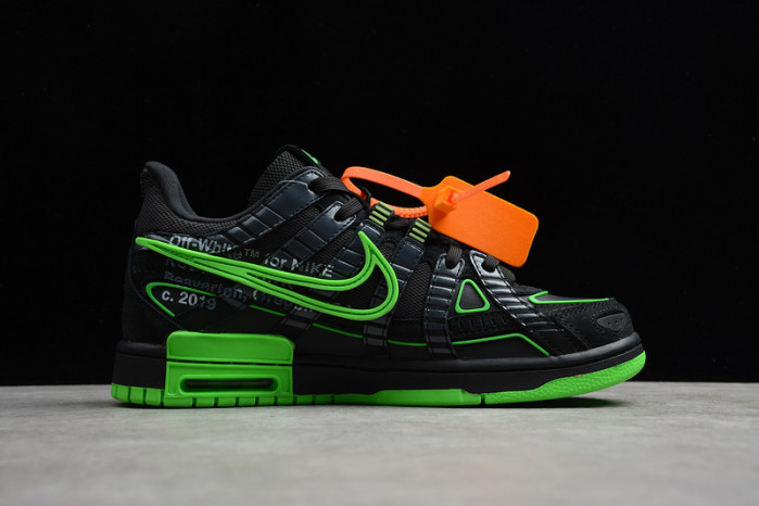 off-w x nike air rubber dunk “green strike” cu6015-001