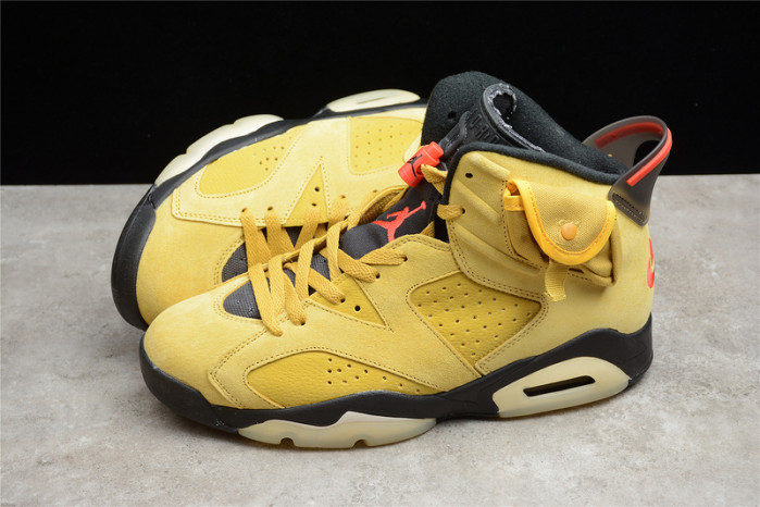travis scott air jordan 6 yellow cactus jack cn1084-300