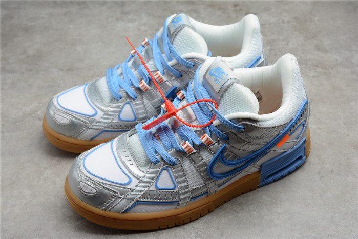 off-w x nike air rubber dunk “university blue” cu6015-100
