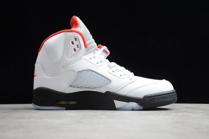 air jordan 5 fire red 2020 silver tongue da1911-102