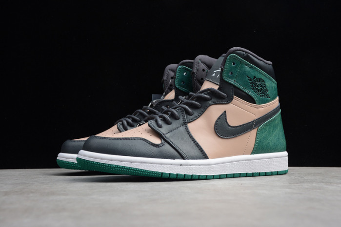 air jordan 1 high cracked metallic leather ah7389-203