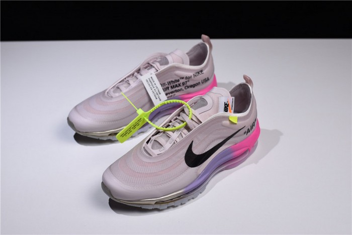 ow nike air max 97 rose aj4585-600