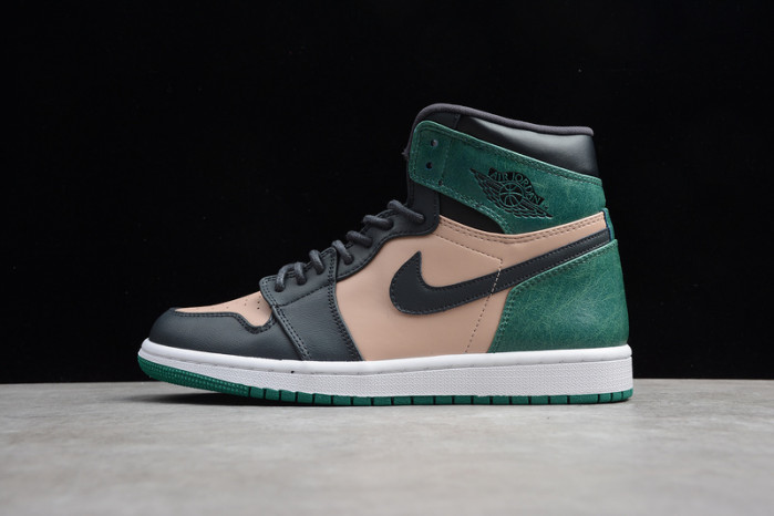 air jordan 1 high cracked metallic leather ah7389-203