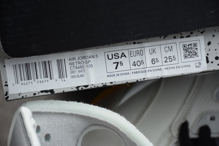 air jordan 5 white green purple ct8480-105
