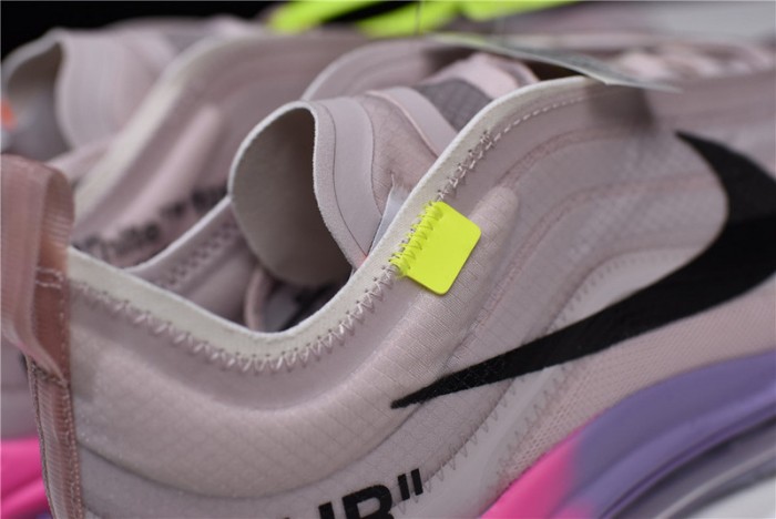 ow nike air max 97 rose aj4585-600