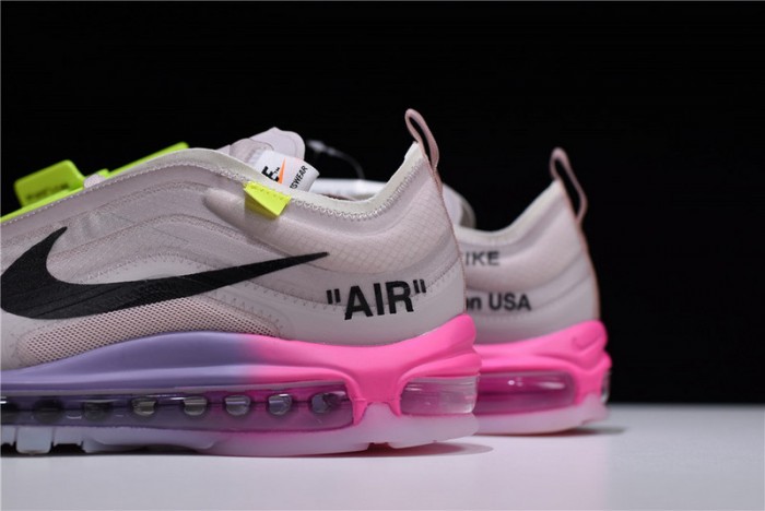ow nike air max 97 rose aj4585-600