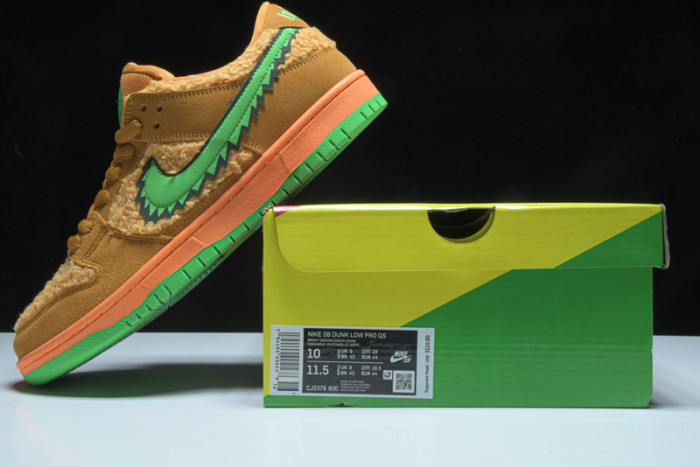 grateful dead x nike sb dunk low“ orange bear” cj5378 800