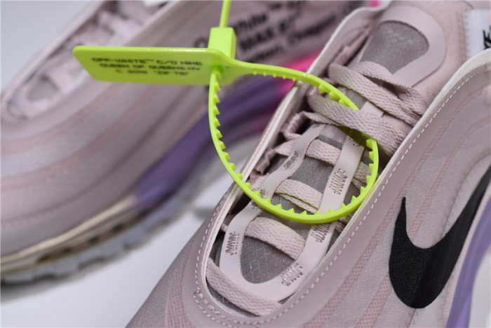 ow nike air max 97 rose aj4585-600