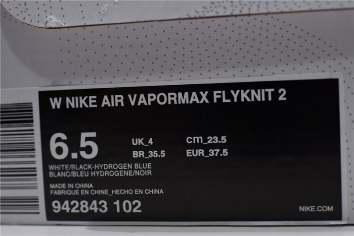 air vapormax flyknit 2 hydrogen blue 942843-102