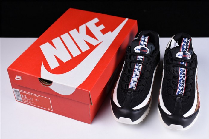 nike air max 95 “pull tab” pack black/ sail-ale brown-gym red aj4077-002