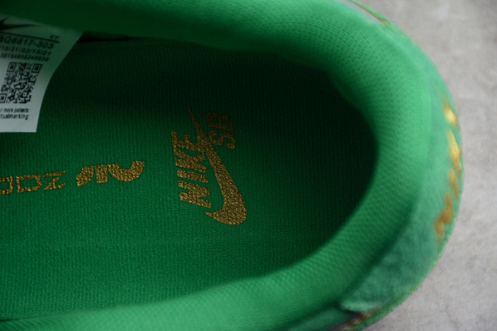 nike sb dunk low st. patrick’s day bq6817 303