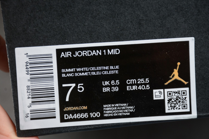 airjordan 1 mid mixed textures blue da4666-100