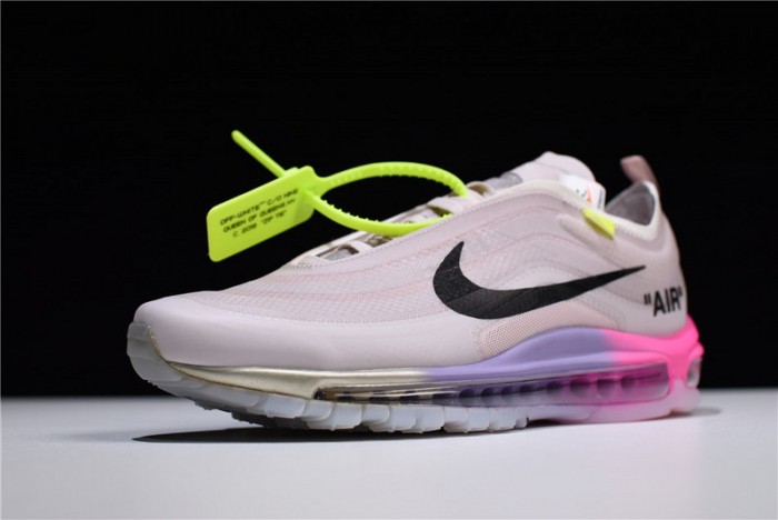 ow nike air max 97 rose aj4585-600