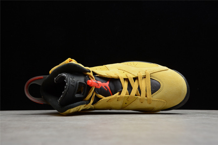 travis scott air jordan 6 yellow cactus jack cn1084-300