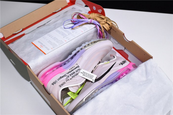 ow nike air max 97 rose aj4585-600