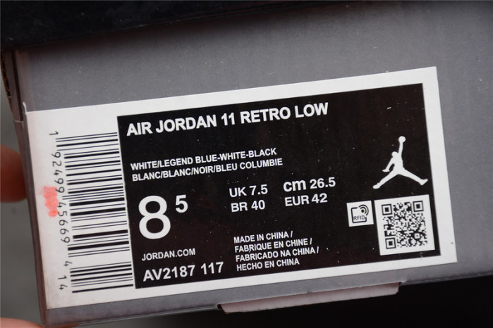 air jordan 11 low legend blue av2187-117
