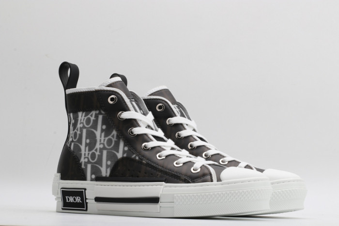 b23 oblique high top sneakers black white t00480h050