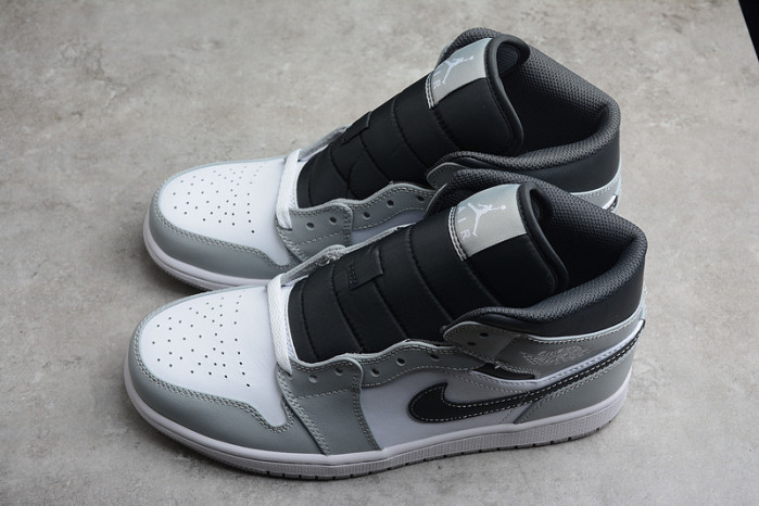 air jordan 1 mid light smoke grey 554724-078