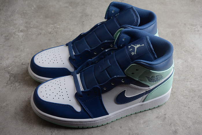 air jordan 1 mid blue mint 554724-413