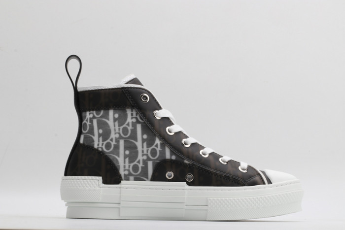 b23 oblique high top sneakers black white t00480h050