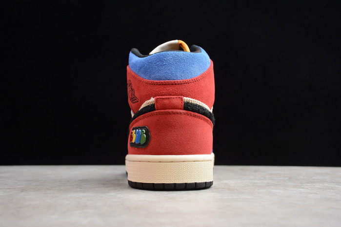 air jordan 1 mid blue the great cu2805-100
