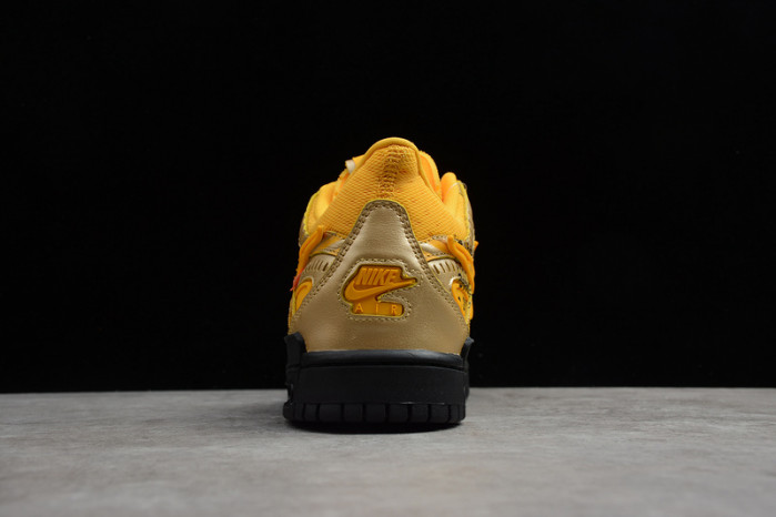 off-w x nike air rubber dunk university gold cu6015-700