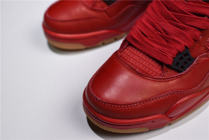air jordan 4 fire red gum singles day av3914-600