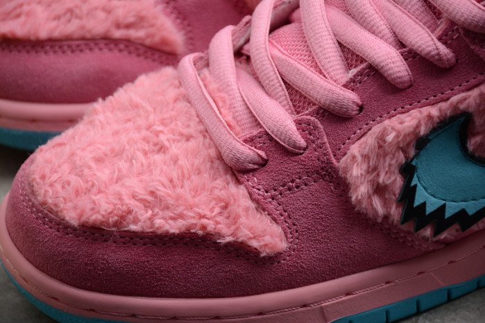 grateful dead x nike sb dunk low pink bear cj5378-600