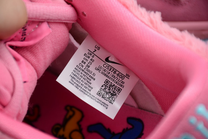 grateful dead x nike sb dunk low pink bear cj5378-600