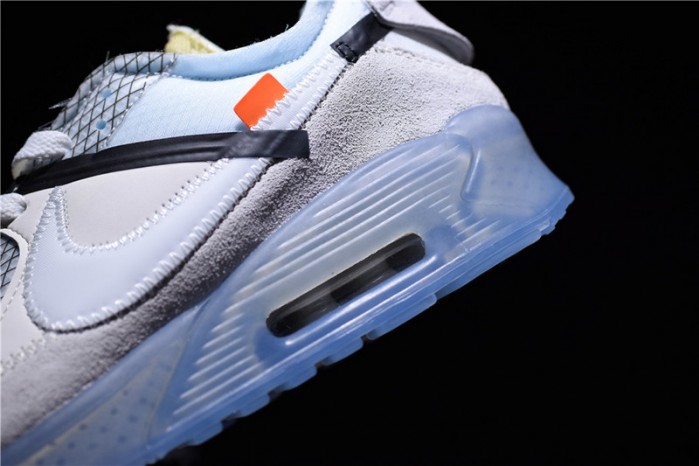 ow x nike air max 90 sail muslin virgil abloh aa7293-100