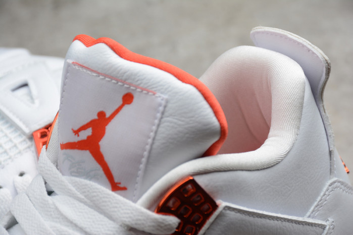 air jordan 4 retro orange metallic ct8527-118