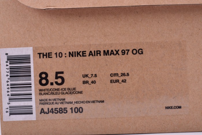 ow x air max 97 the ten white cone ice blue aj4585-100