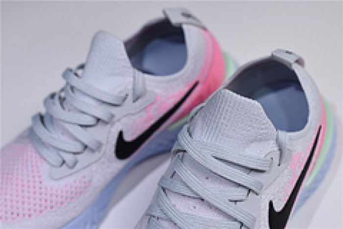 nike epic react flyknit pure platinum womens aq0067-007