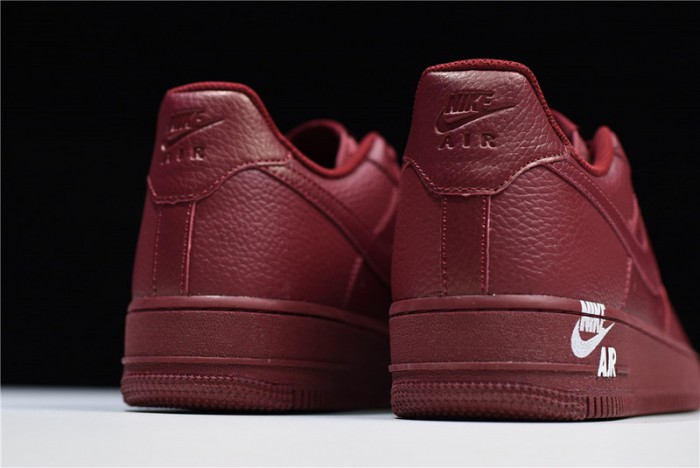 nike air force 1 low 07 lthr sail team red aj7280-600