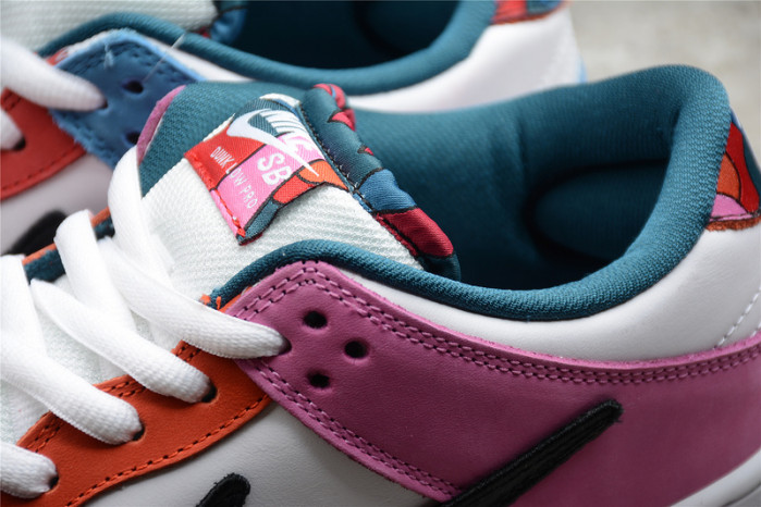 nike sb dunk low parra x dh7695-100